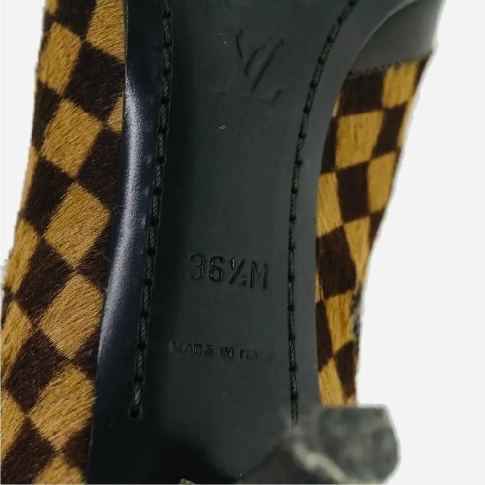 Louis VUITTON Damier Sauvage Heeled Boots - Size 6 - 6.5 - Picture 8 of 14